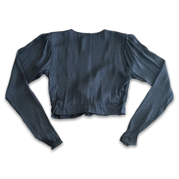 Blue Life x Planet Blue Roma Tie Front Crop Top - Picture 4 of 9